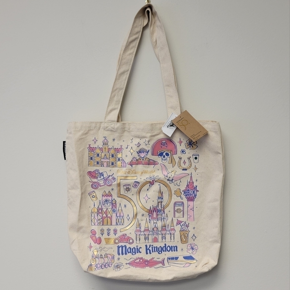 Starbucks Disney 50th Anniversary Magic Kingdom Souvenir Tote